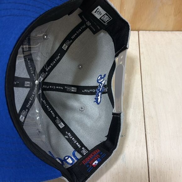 Los Angeles Dodgers New Era Gameday Sideswipe 59FIFTY Fitted Hat - Royal/Gray - Picture 7 of 8